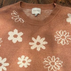 Pink Rose Flower Sweater!